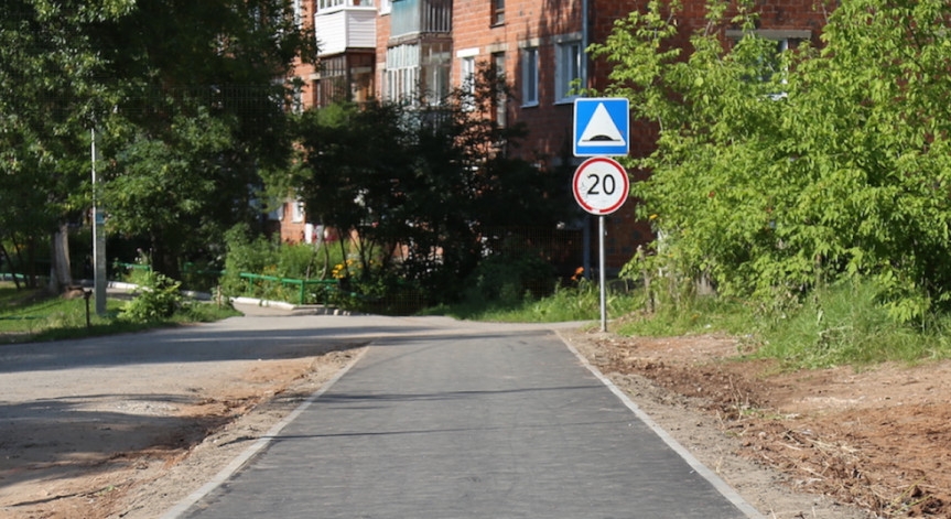 В Ижевске отремонтировали 11 тротуаров