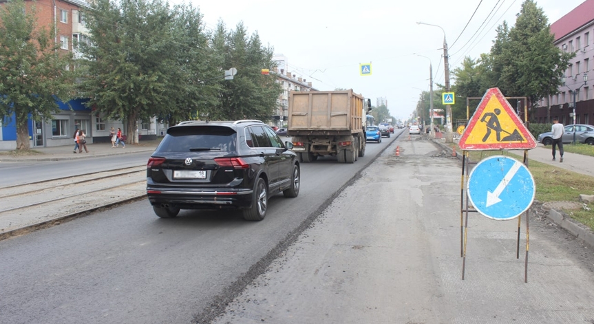 В Ижевске начали ремонтировать улицу Гагарина